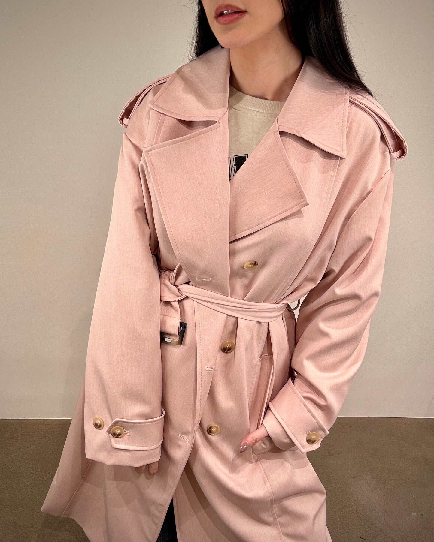 TRENCH LUNGO MELANGE