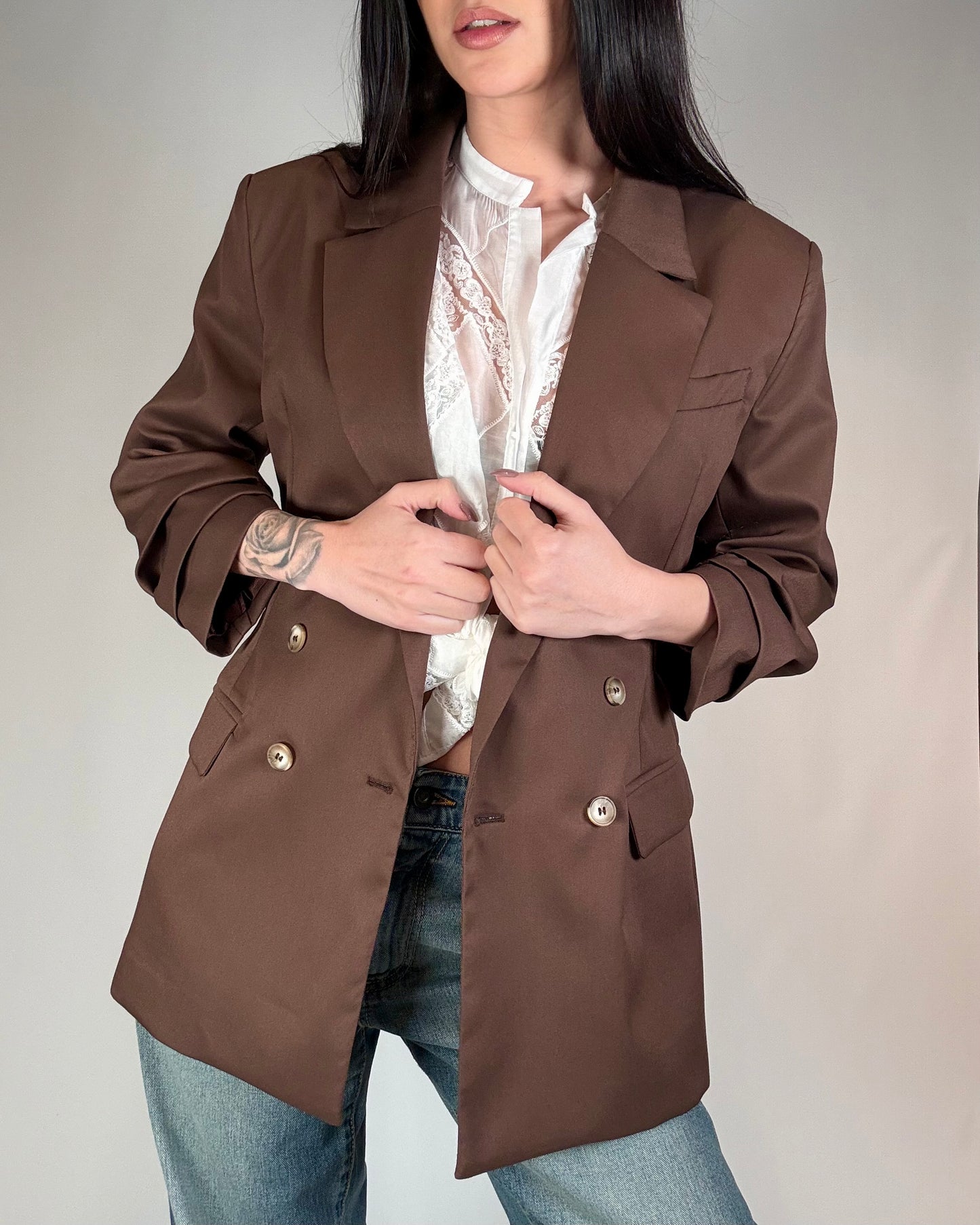 BLAZER MANICA ARRICCIATA