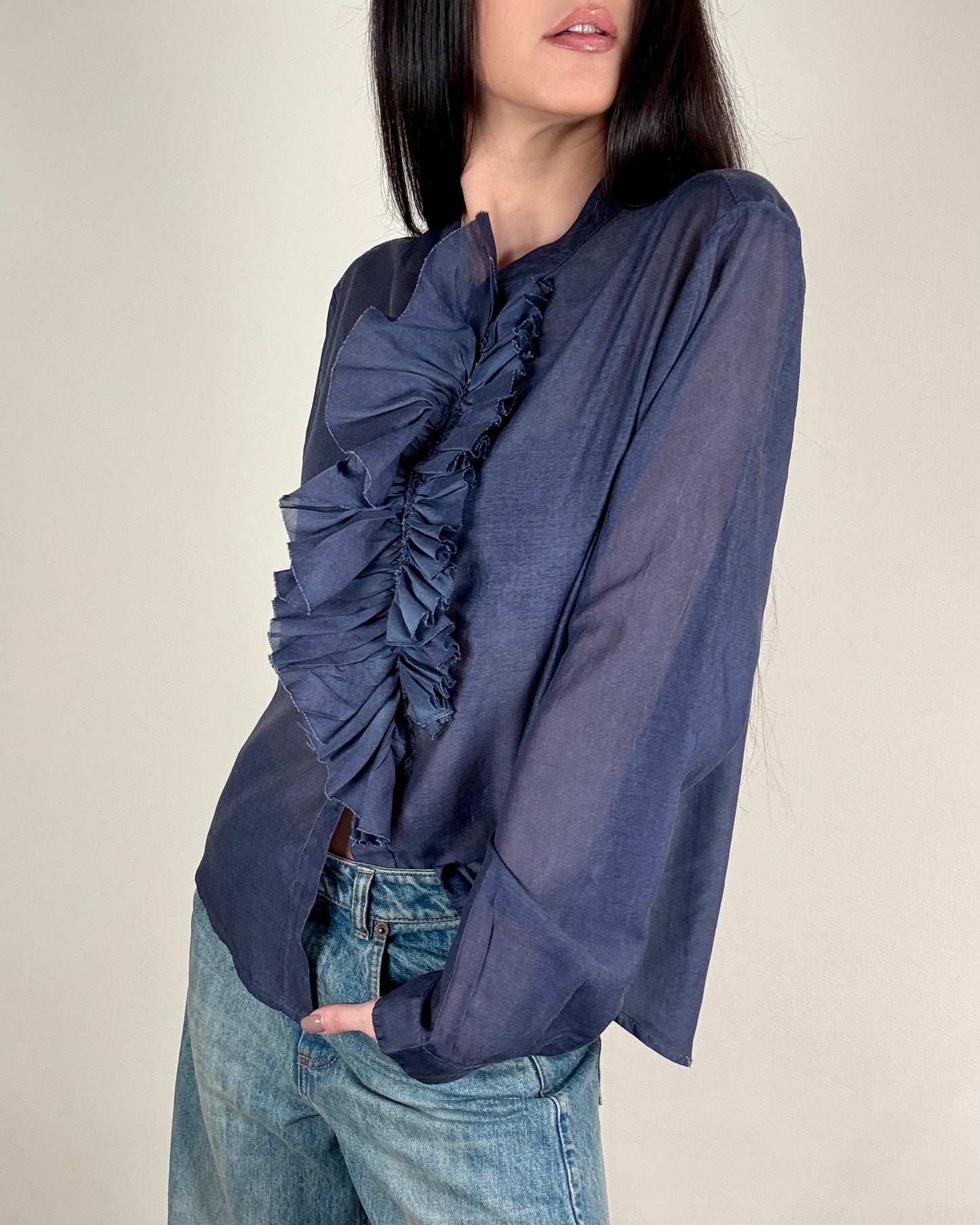 CAMICIA CON RUCHES