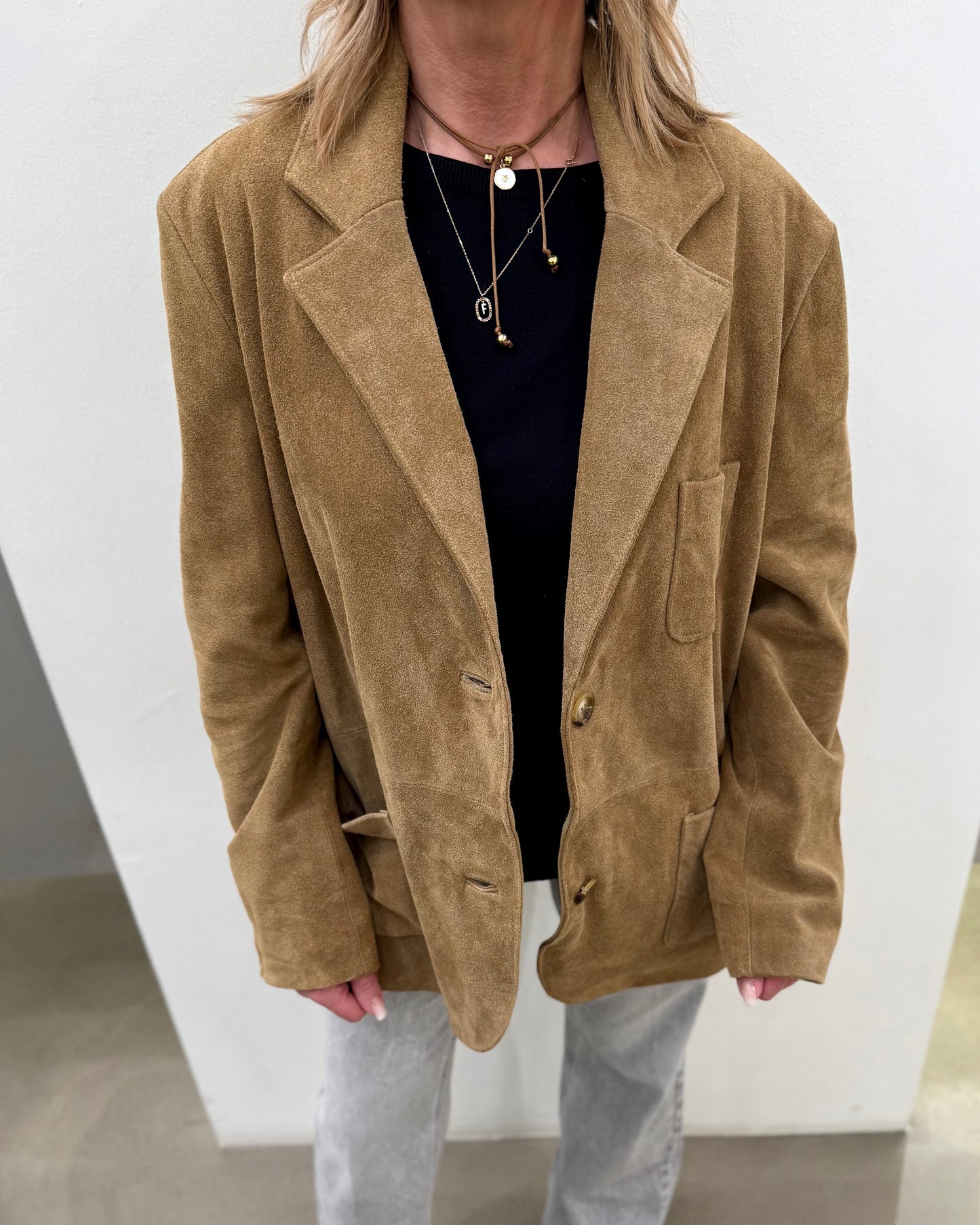 GIACCA CAMEL SUEDE