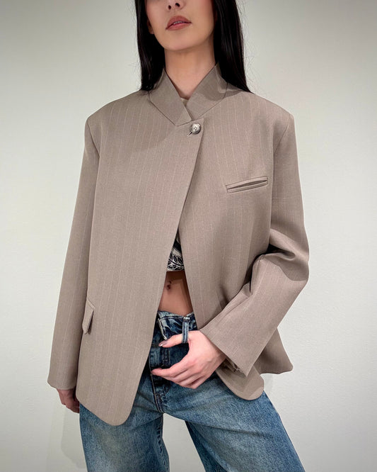 BLAZER GESSATO COLLO ALTO