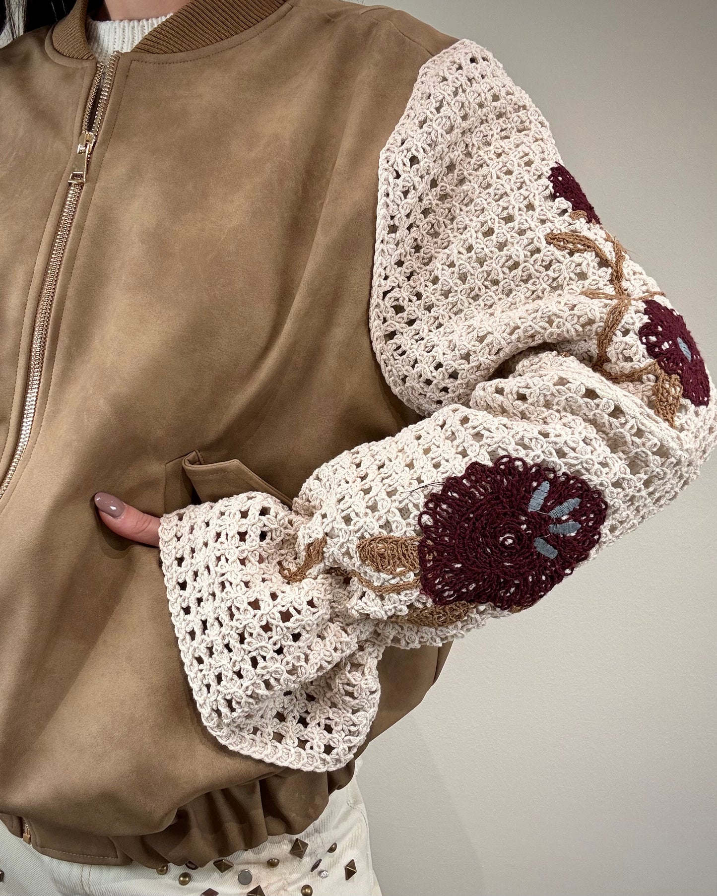 GIACCA MANICA CROCHET