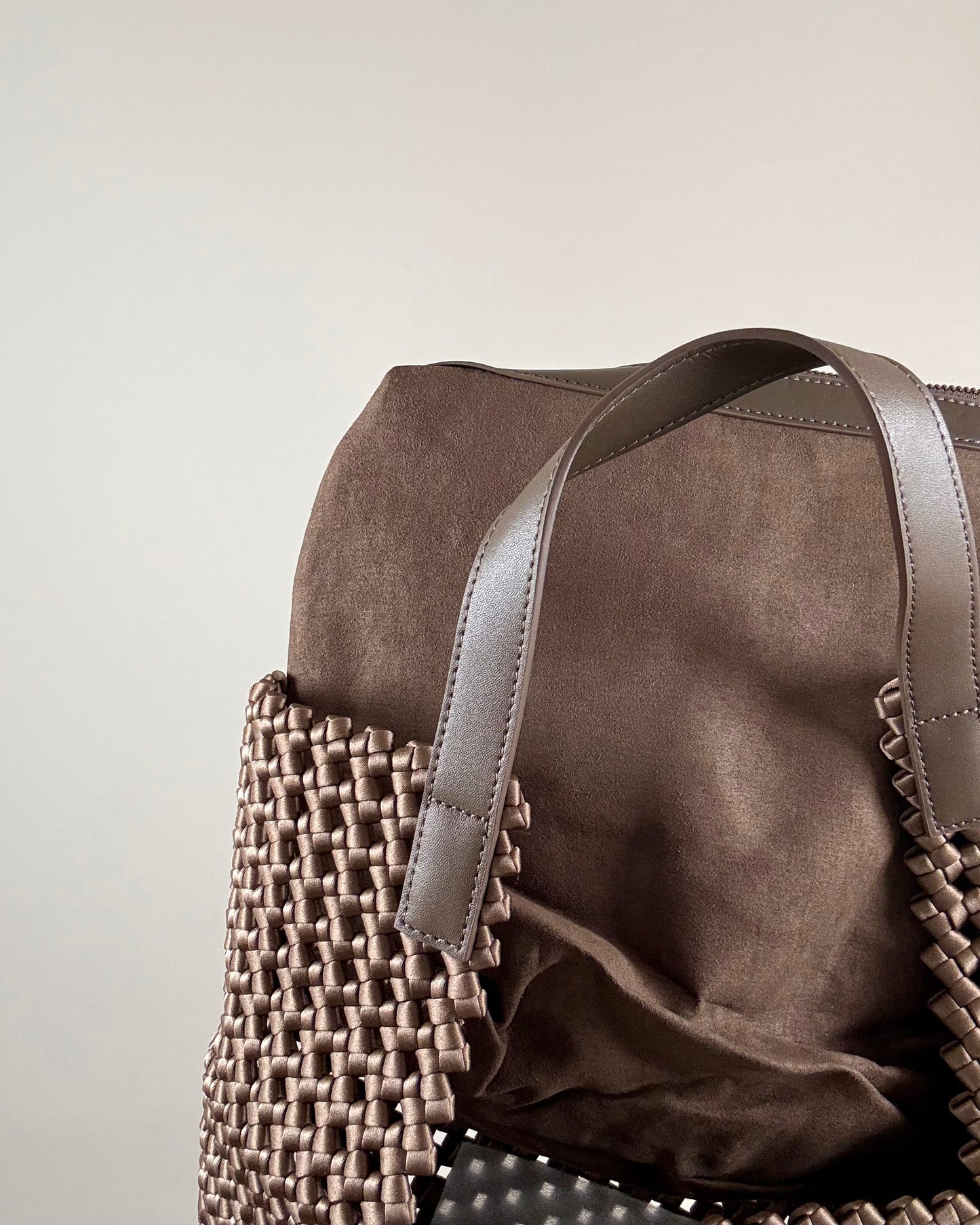 MAXI BORSA IN PELLE CROCHET