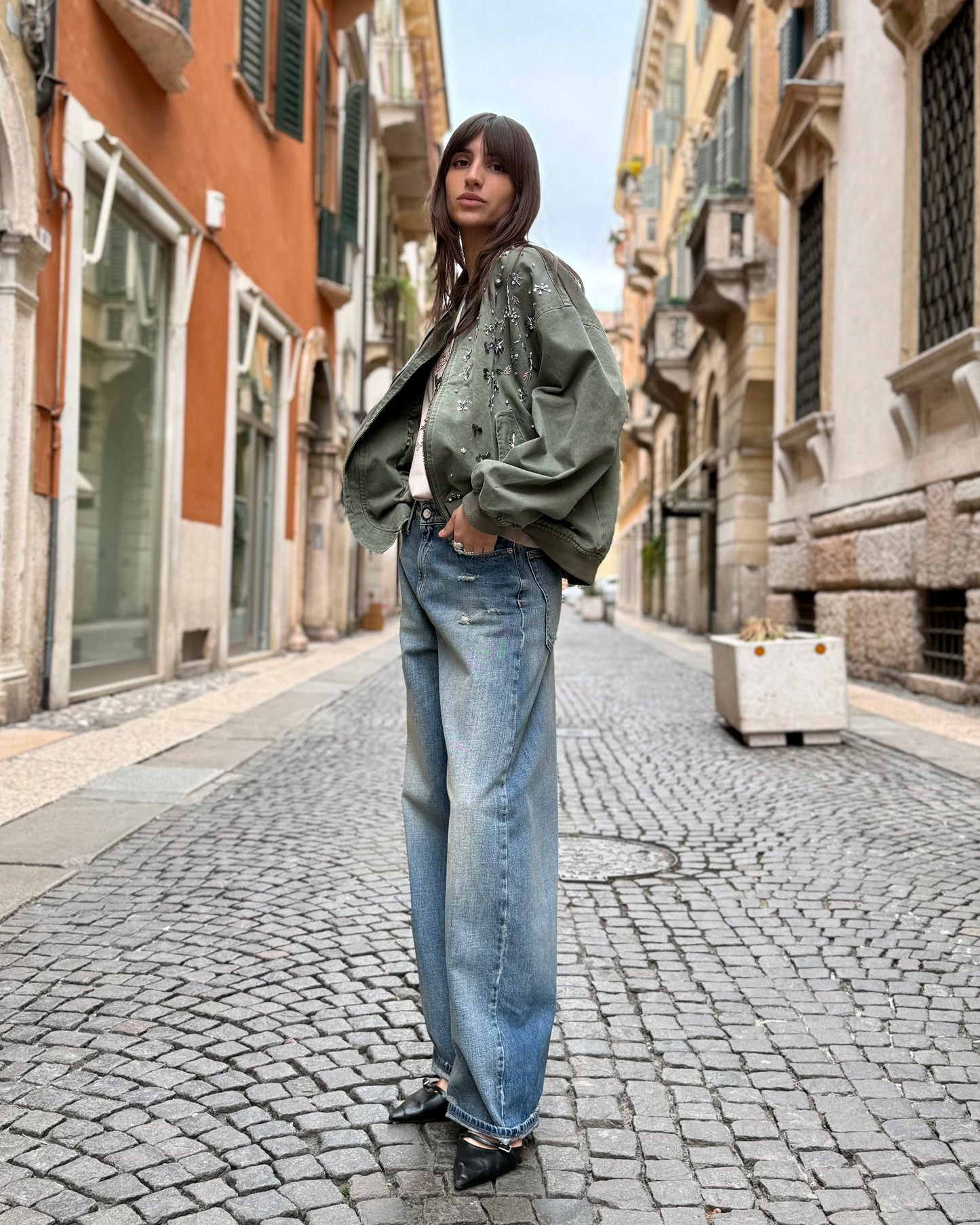 BOMBER MILITARE CON APPLICAZIONI
