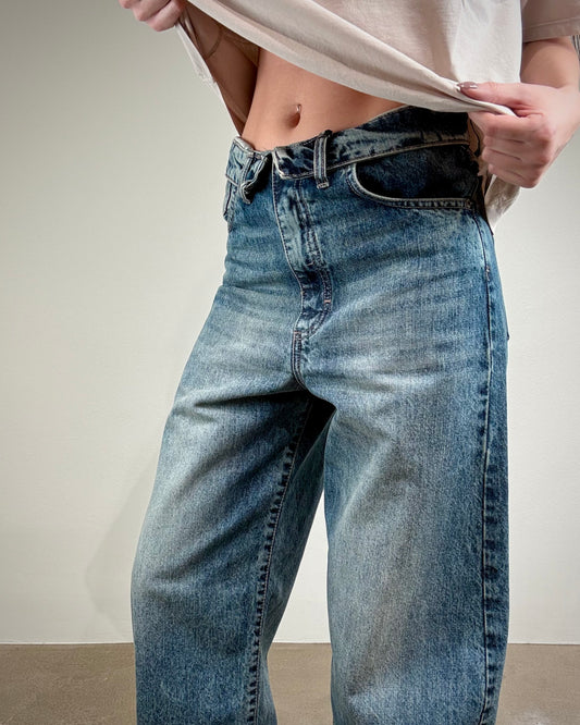 JEANS CINTURA RISVOLTATA