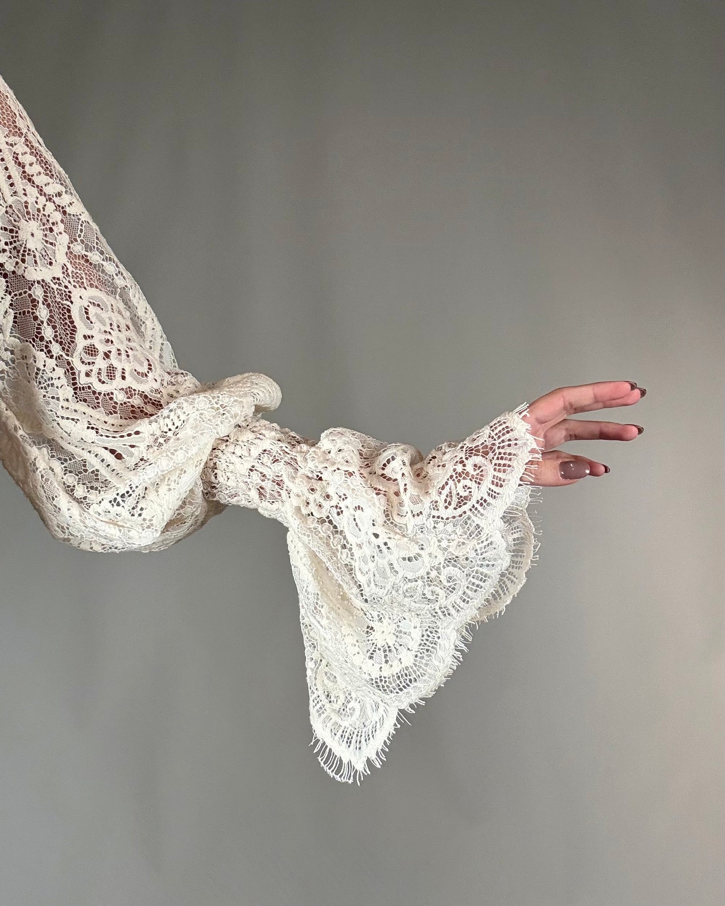 CAMICIA MANICHE IN PIZZO