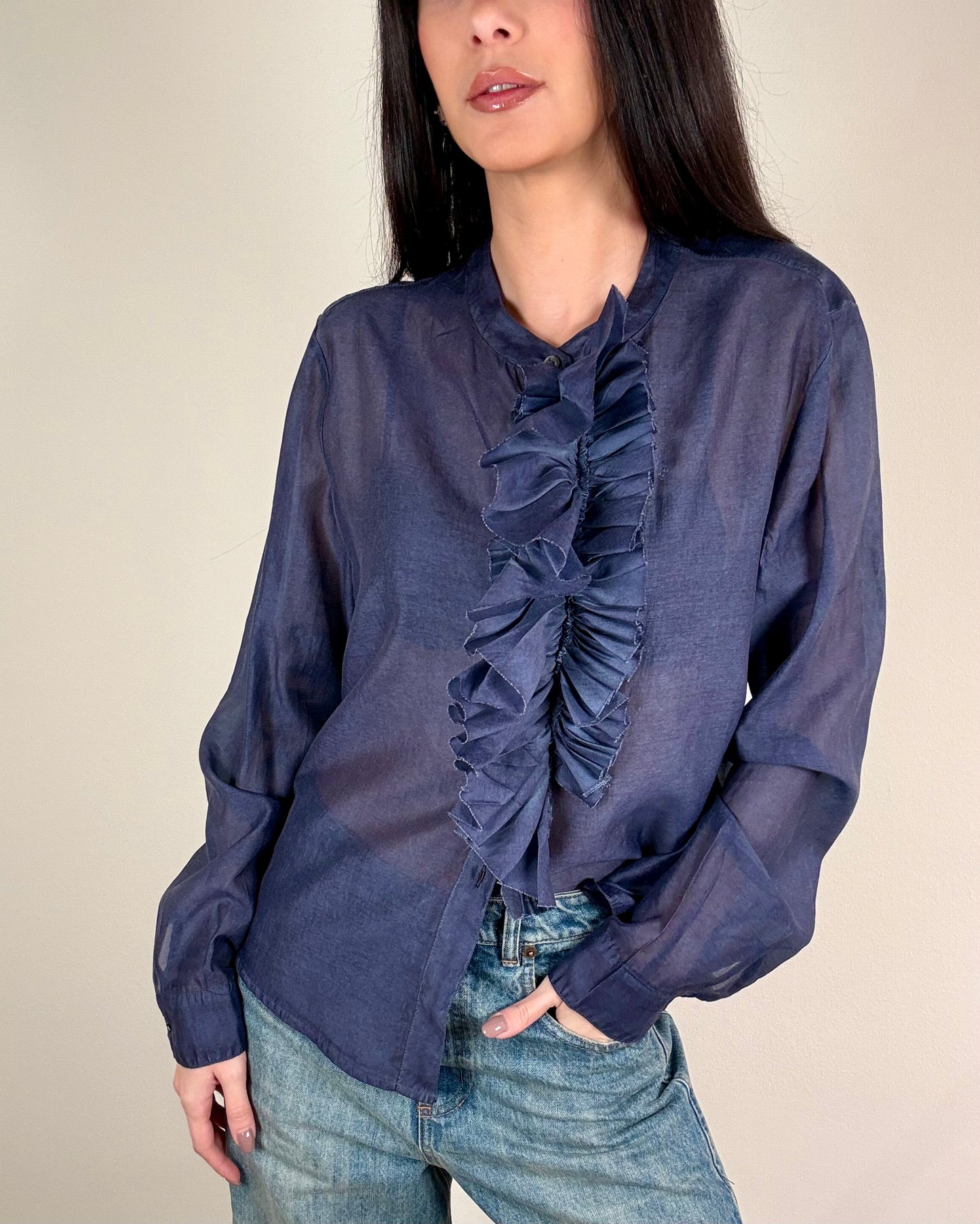 CAMICIA CON RUCHES