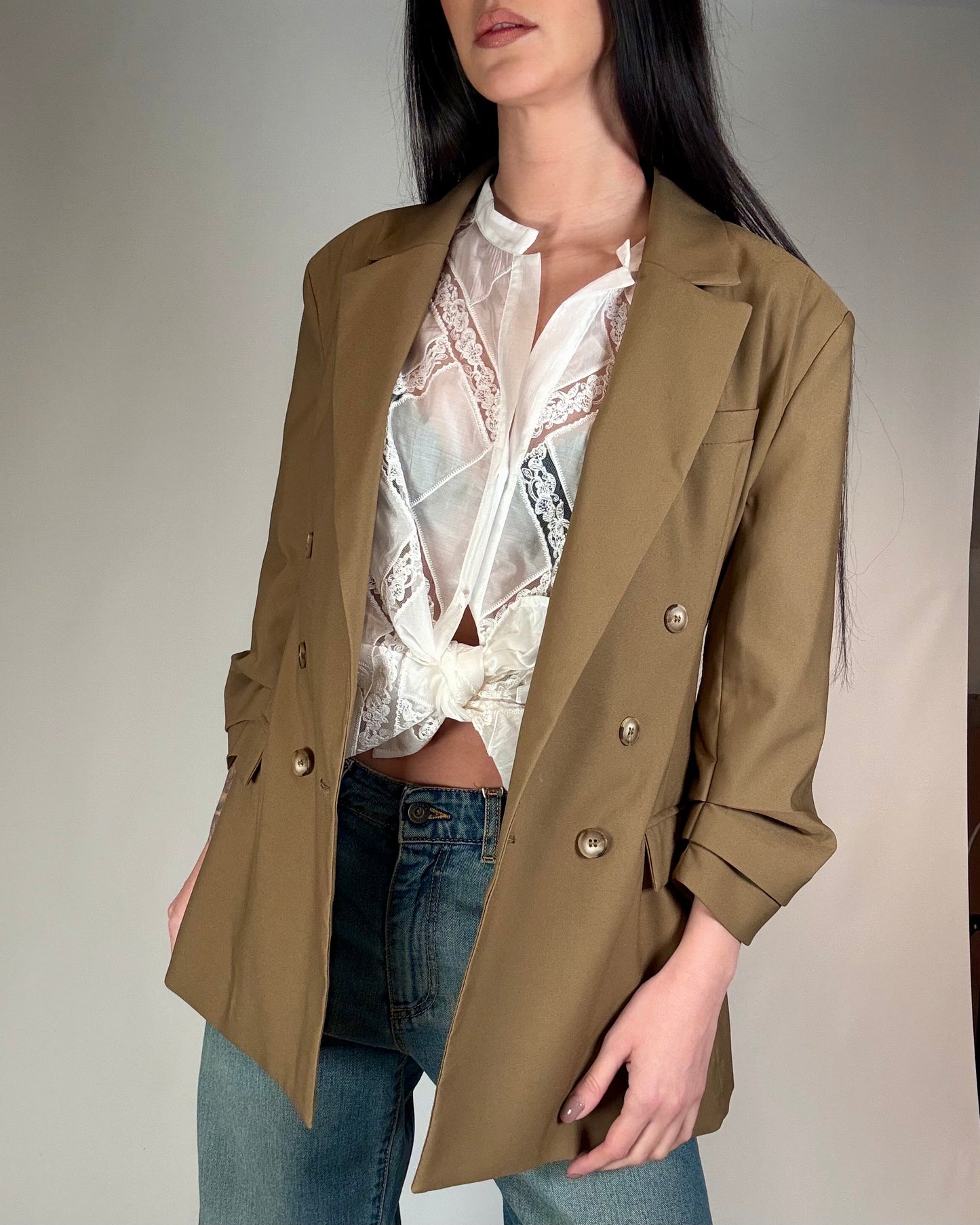 BLAZER MANICA ARRICCIATA