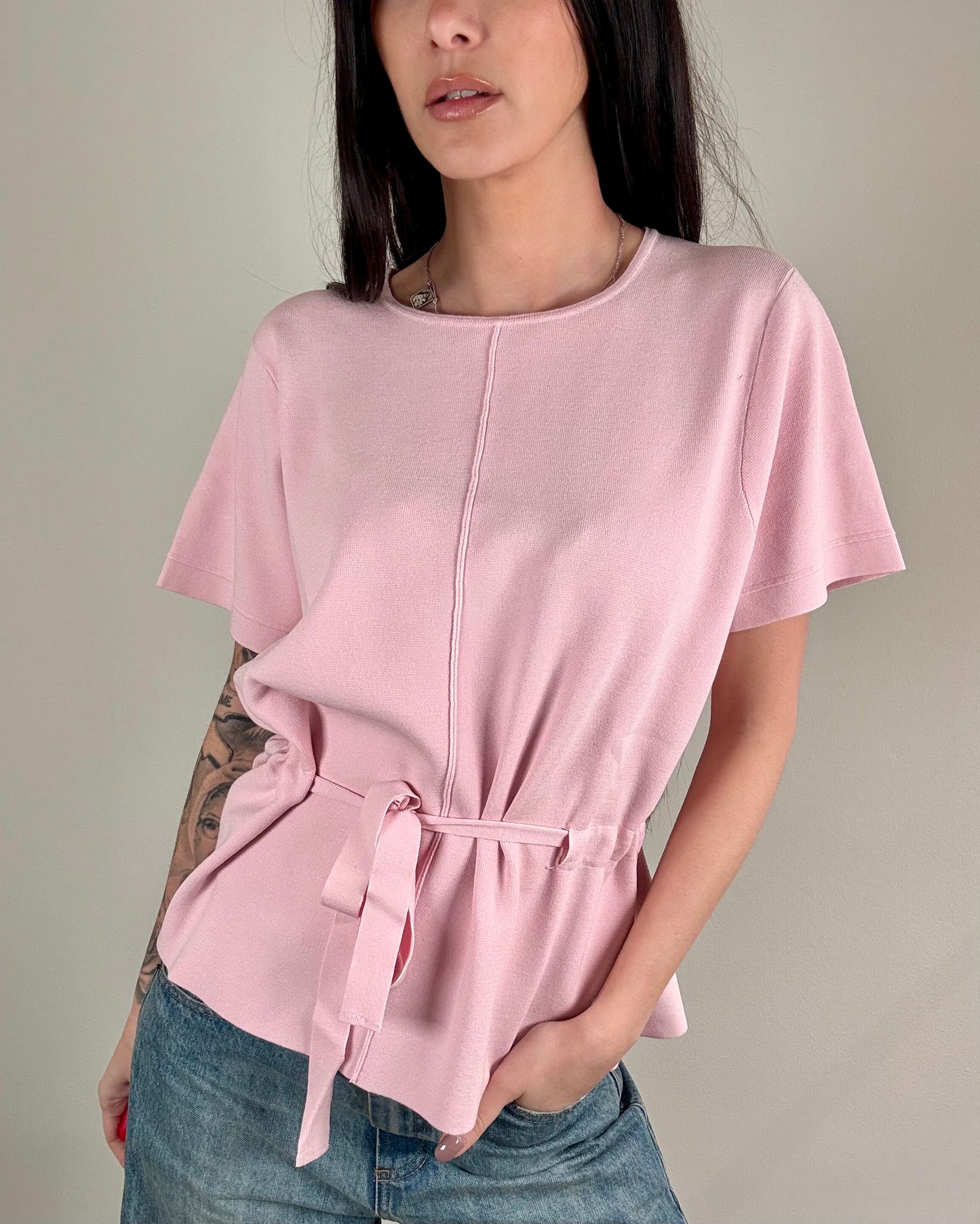 MAGLIA CON CINTURA