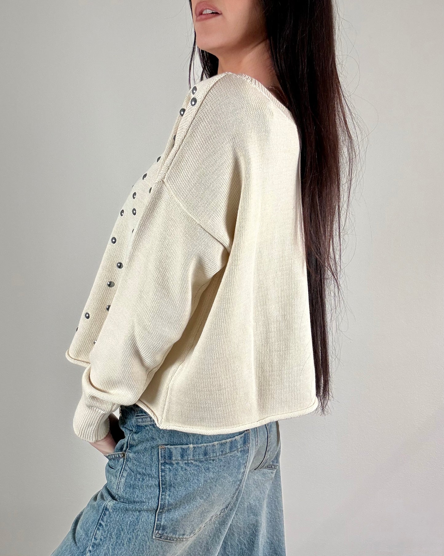 MAGLIA CON BORCHIE