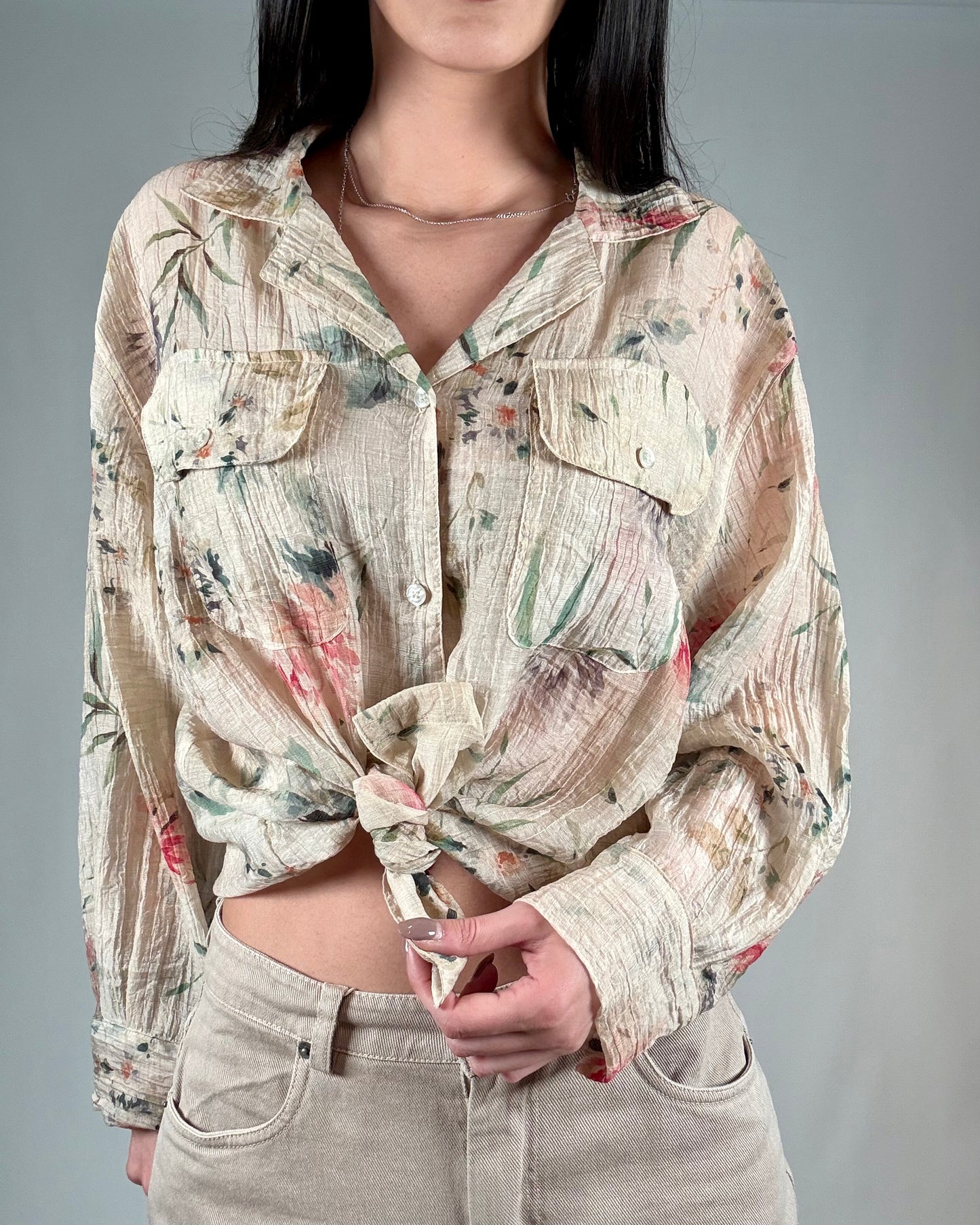 CAMICIA A FIORI NUDE