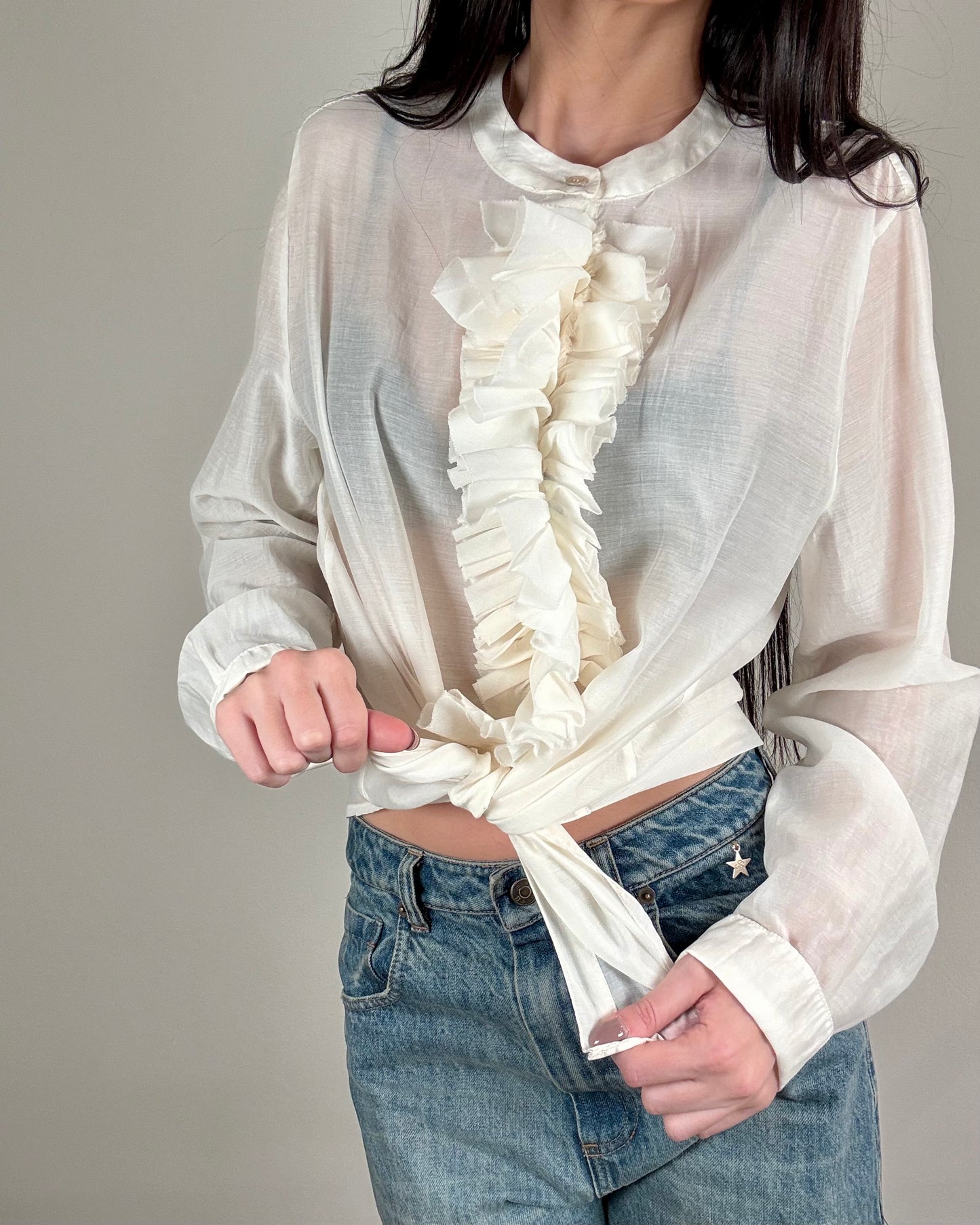 CAMICIA CON RUCHES