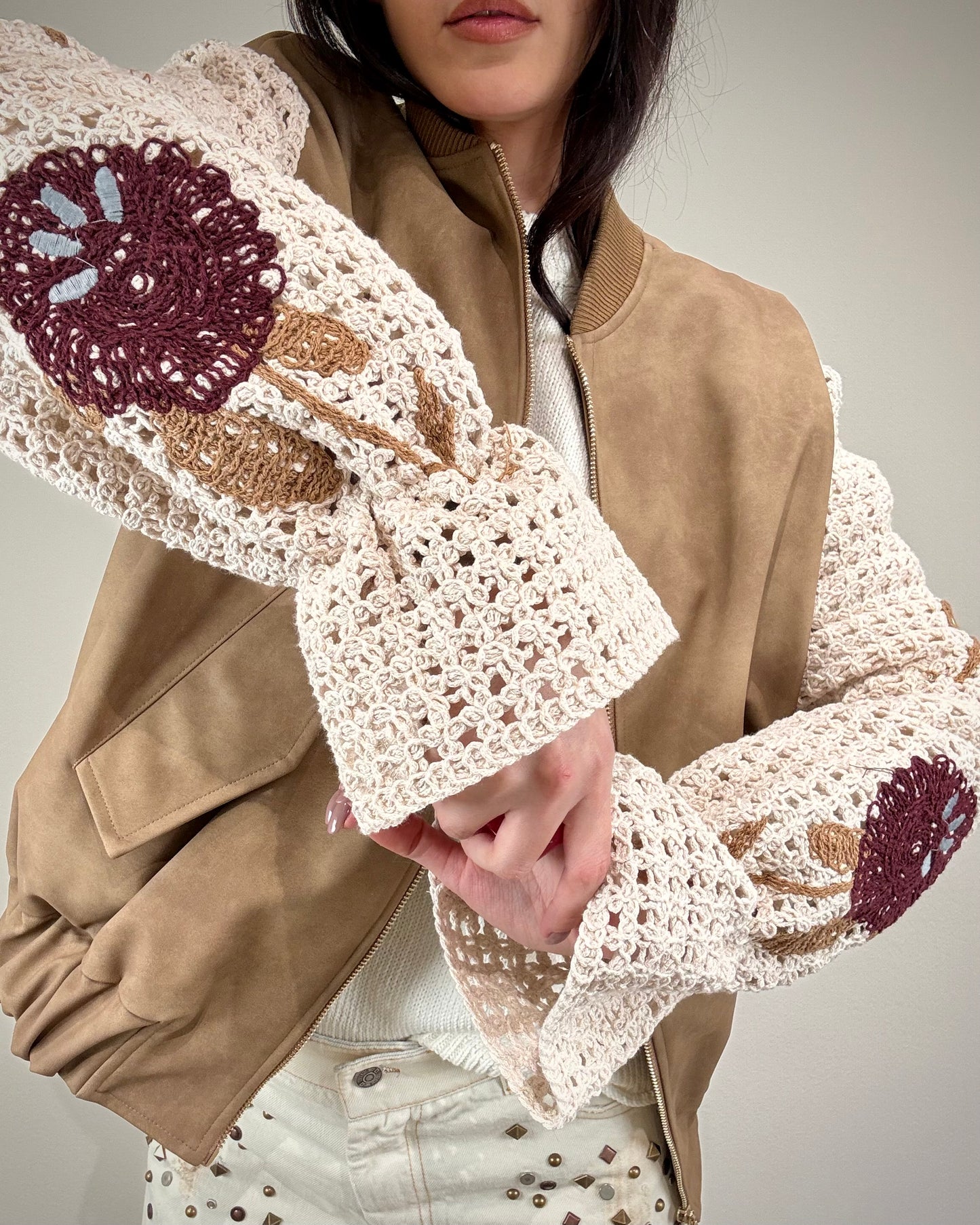 GIACCA MANICA CROCHET