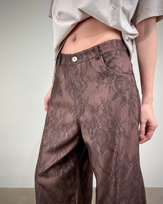 PANTALONE IN PIZZO MORO