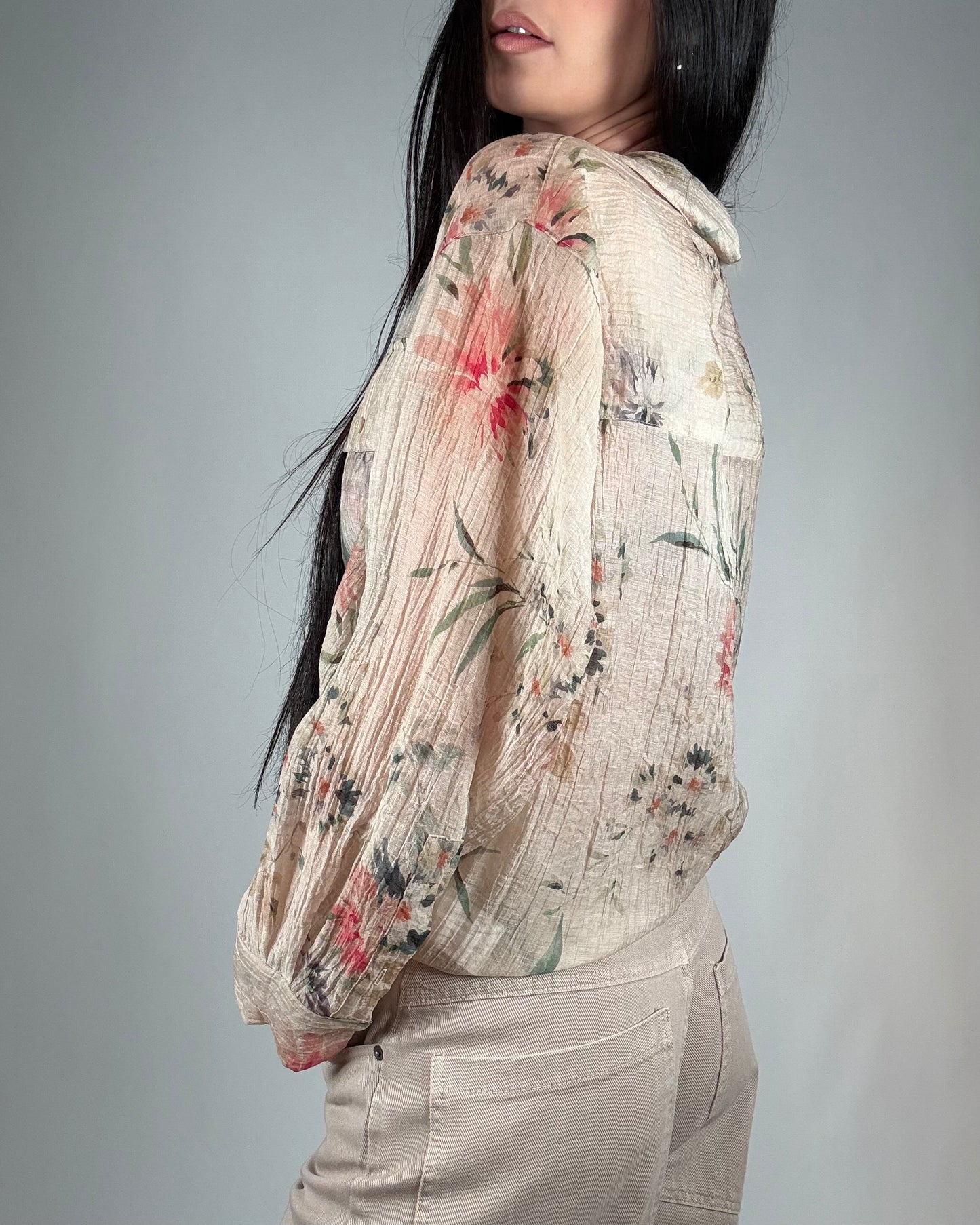 CAMICIA A FIORI NUDE