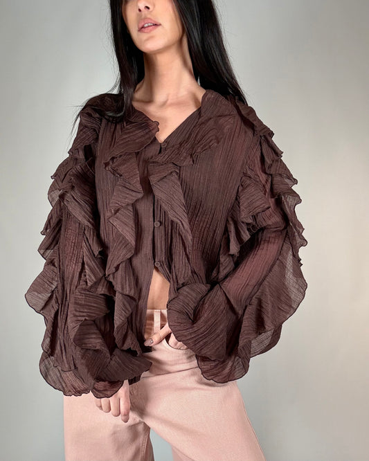 CAMICIA VOULANT MORO