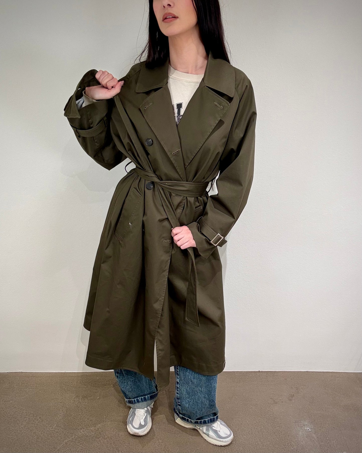 TRENCH LUNGO MILITARE