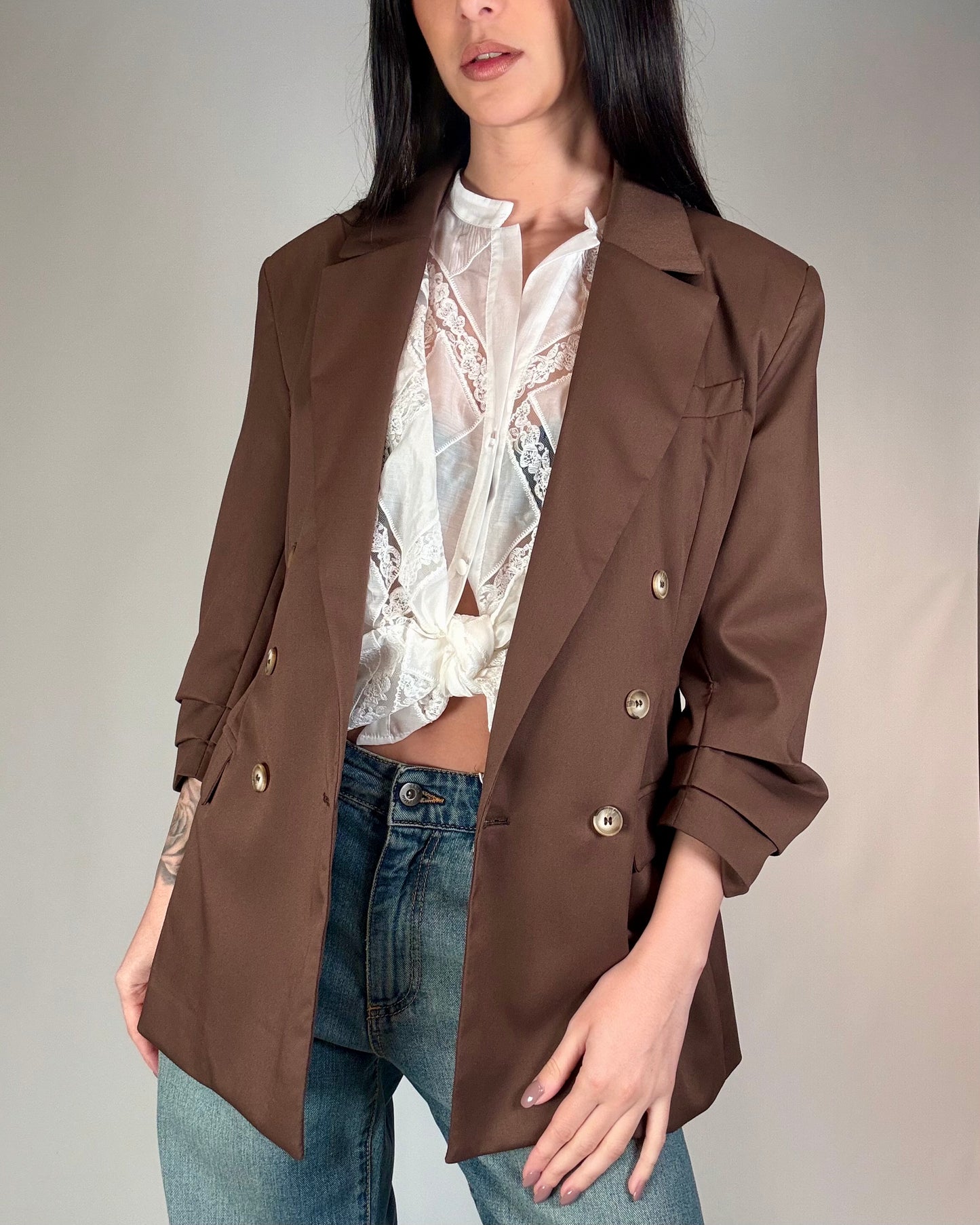 BLAZER MANICA ARRICCIATA