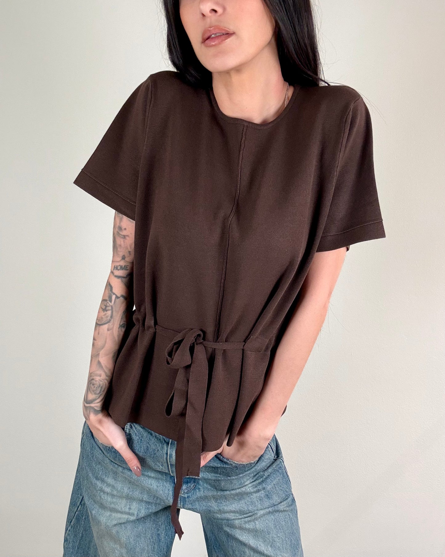 MAGLIA CON CINTURA