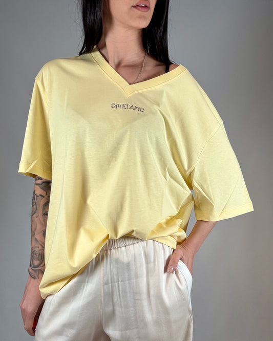 T-SHIRT LOGO STRASS