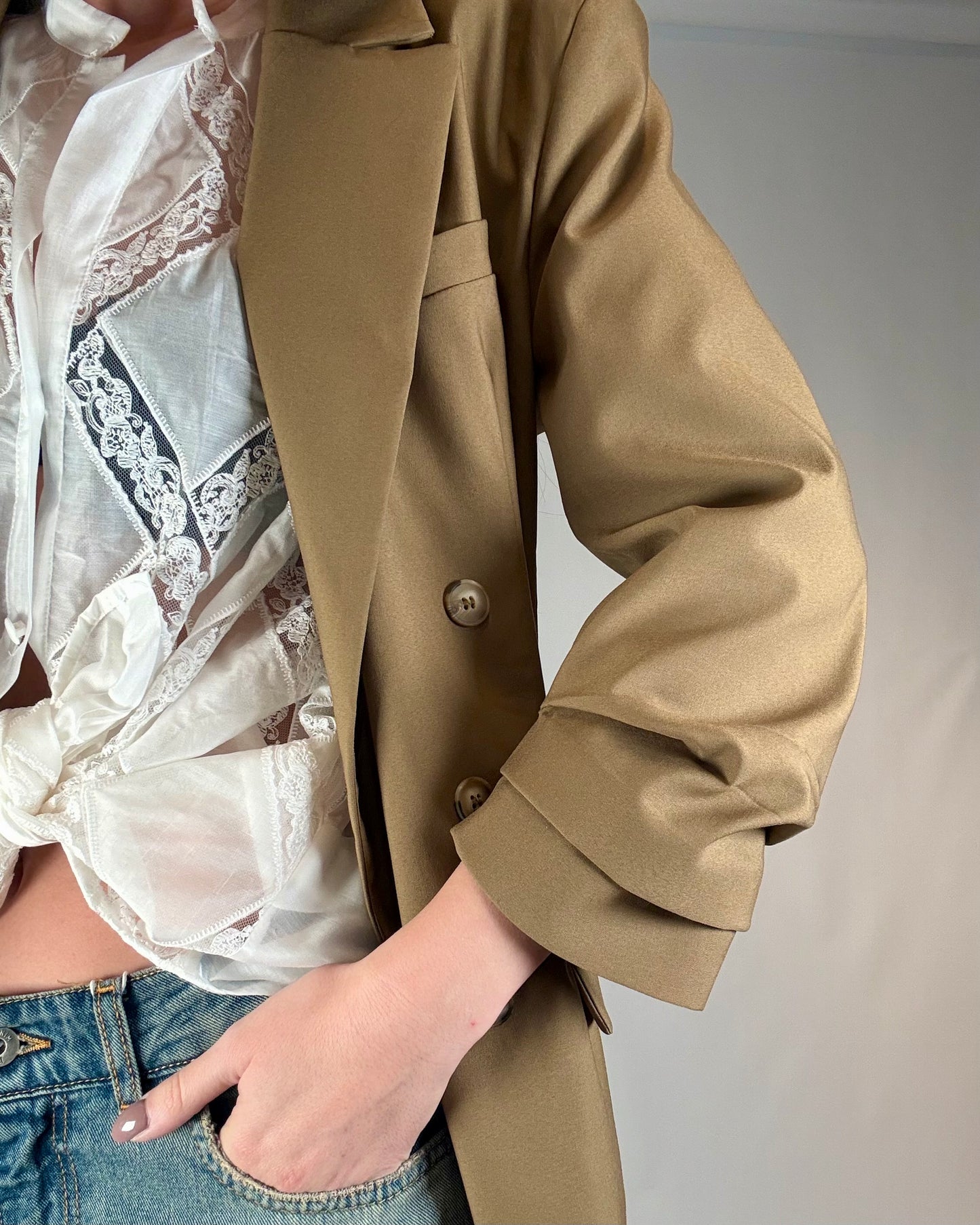 BLAZER MANICA ARRICCIATA