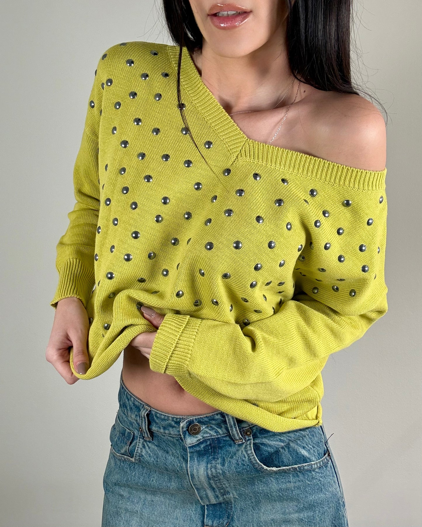 MAGLIA CON BORCHIE