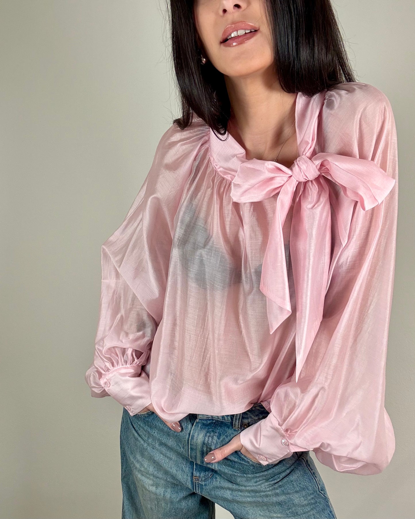 BLUSA CON FIOCCO