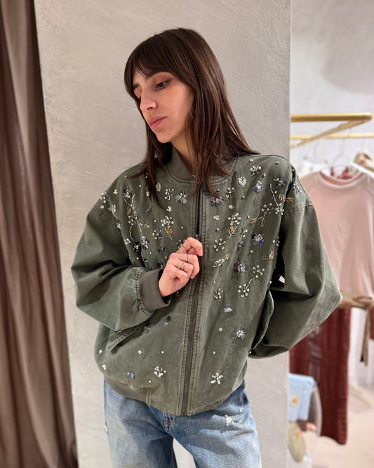 BOMBER MILITARE CON APPLICAZIONI