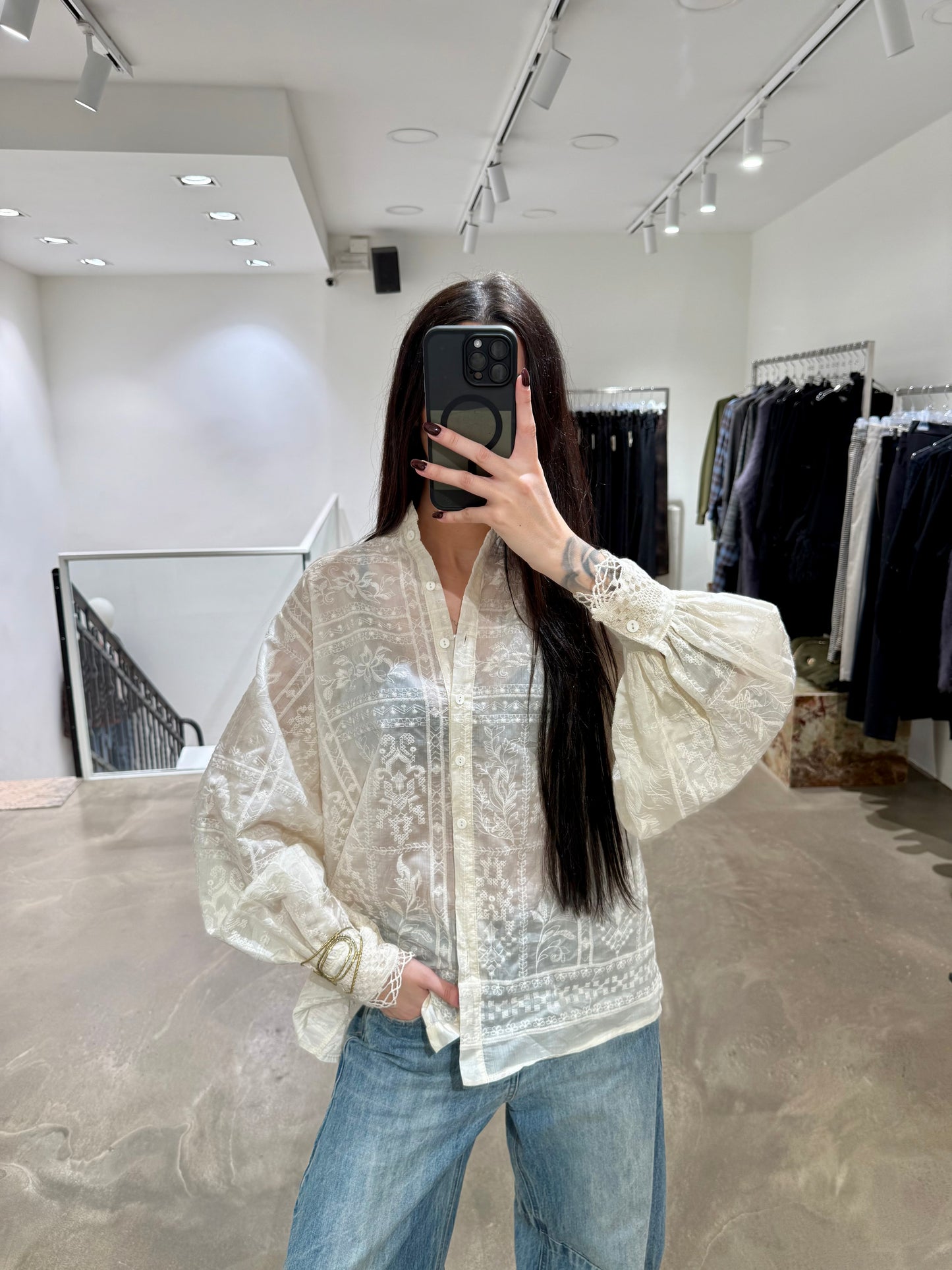 CAMICIA IN PIZZO