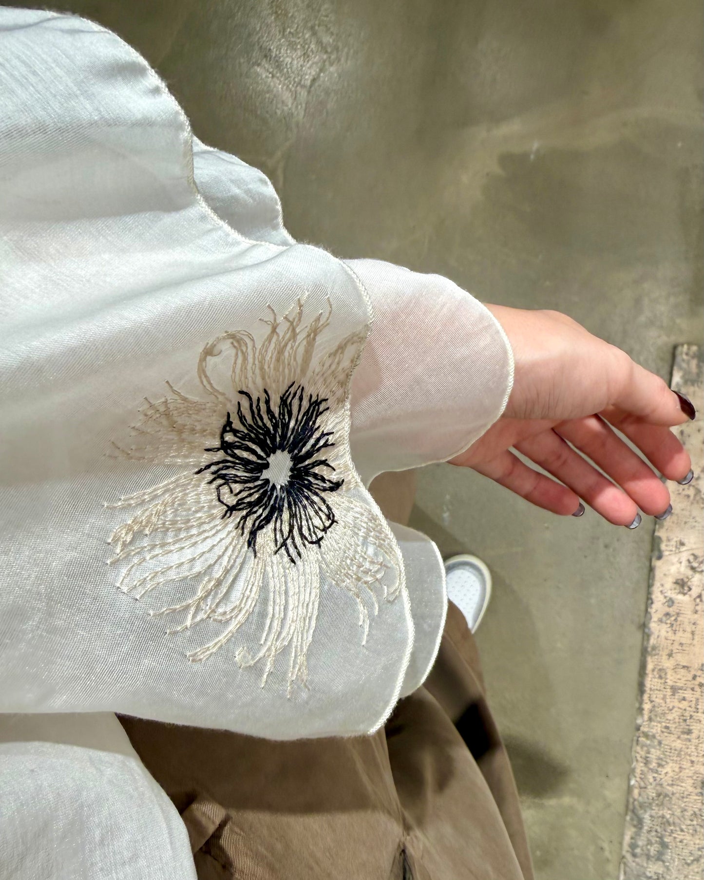 CAMICIA MANICHE VOLANT