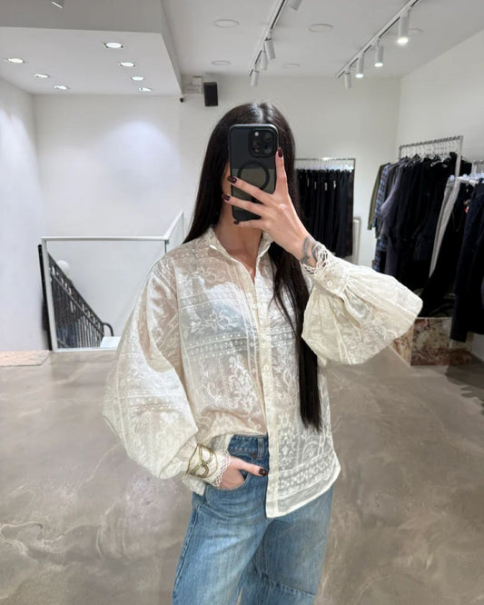 CAMICIA IN PIZZO